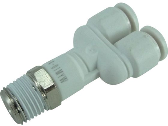 チヨダ ファイブメイルブランチワイ W(白)4mm・R1/8 F4-01MYW チヨダ ファイブメイルブランチワイ W(白)4mm・R1/8 F4-01MYW