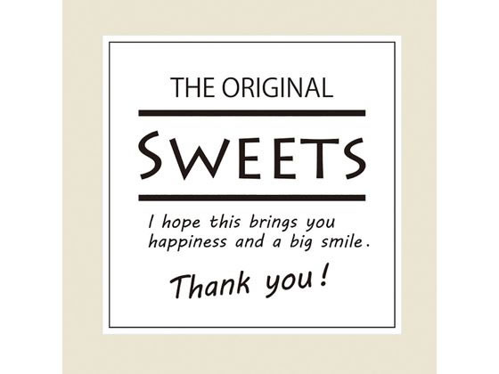 ヘイコー ギフトシール Sweets スクエアホワイト 90枚 007062311 ヘイコー ギフトシール Sweets スクエアホワイト 90枚 007062311