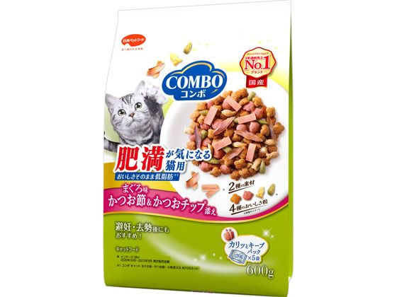 日本ペットフード コンボキャット 肥満 鮪・鰹節・鰹チップ 600g 日本ペットフード コンボキャット 肥満 鮪・鰹節・鰹チップ 600g