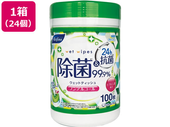 Life-do. Plus リファイン ノンアルコール 除菌 ウェットボトル100枚 24個 Life-do. Plus リファイン ノンアルコール 除菌 ウェットボトル100枚 24個