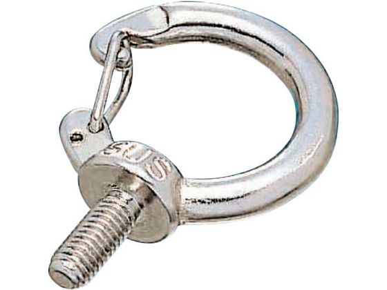 ●型番：TFIB-6W●D（mm）：6 ●B（mm）：15 ●H（mm）：37 ●W（mm）：25 ●S（mm）：8 ●ねじ径：W1／4 ●使用荷重（kN）：0．2●ナットなし ●ナットなし●ステンレ