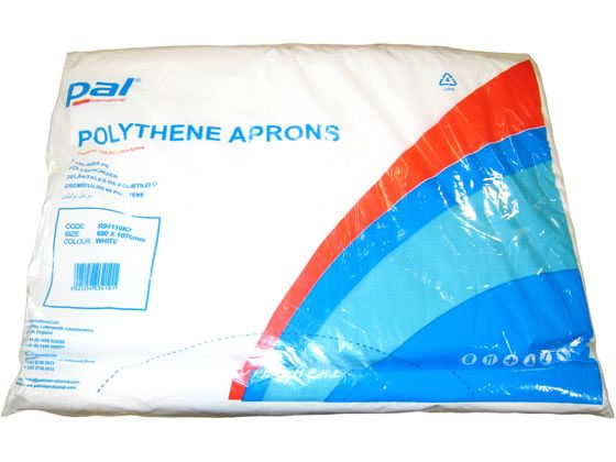 Pal 使い捨て エプロン 胸当付 100枚入 R94110 PE製 Pal 使い捨て エプロン 胸当付 100枚入 R94110 PE製