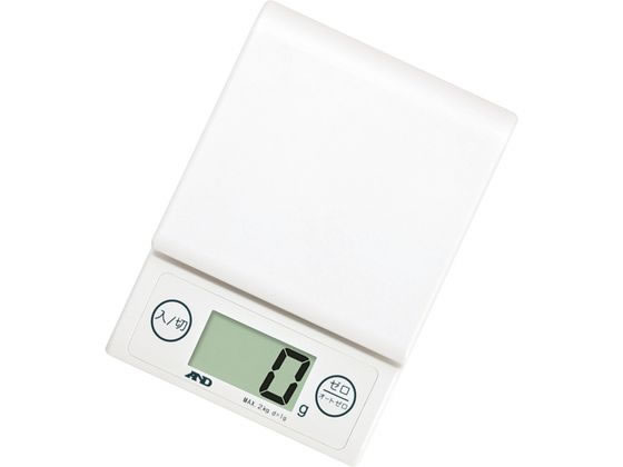 A & D ホームスケール 2kg UH-3303-W ホワイト 8718560 A & D ホームスケール 2kg UH-3303-W ホワイト 8718560