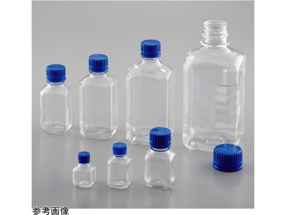 アズワン PETG角型培地瓶 125mL 24本入 BGC0125SB 4-5043-03