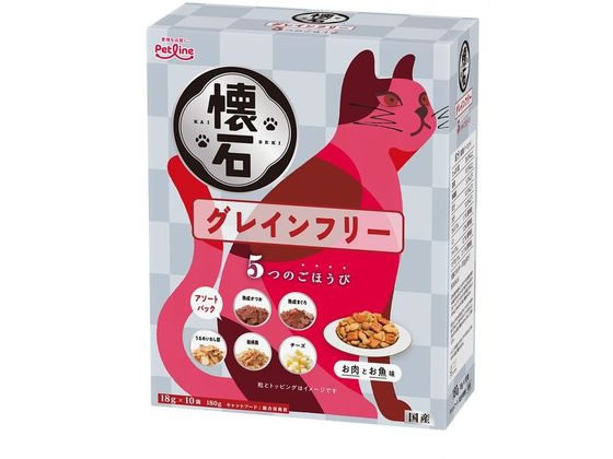ペットライン 懐石 5つのごほうび グレインフリー 180g KSD-54 ペットライン 懐石 5つのごほうび グレインフリー 180g KSD-54