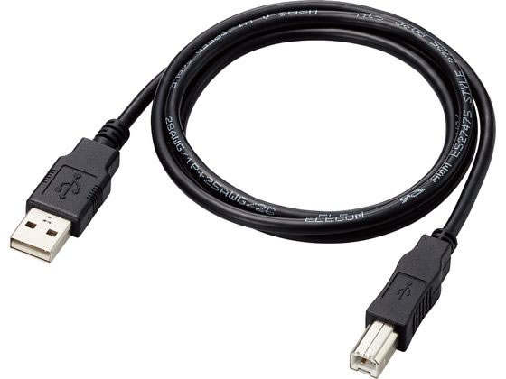 エレコム USBケーブル 1m USB A-B ブラック U2C-AB10BK/ID エレコム USBケーブル 1m USB A-B ブラック U2C-AB10BK/ID