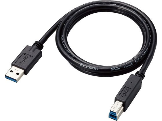 エレコム USB3.0ケーブル 1m A-B ブラック USB3-AB10BK/ID エレコム USB3.0ケーブル 1m A-B ブラック USB3-AB10BK/ID
