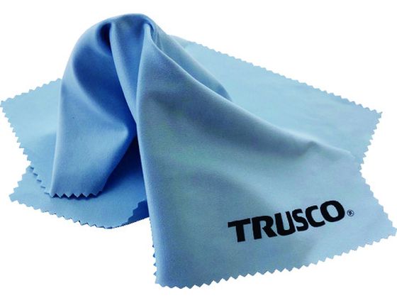 TRUSCO メガネふきクロス ブルー 1枚入 サイズ230×230