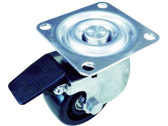 TRUSCO 低床式 重荷重用 自在SP付 ナイロン車 50mm TYHSNB-50