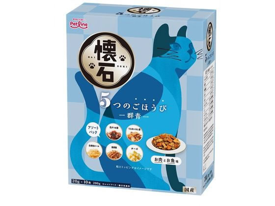 ペットライン 懐石 5つ群青 200g KSD-52