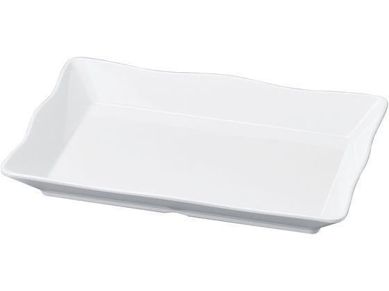 若泉漆器 ニューホワイト 波型羽反盛鉢 41cm 0261670