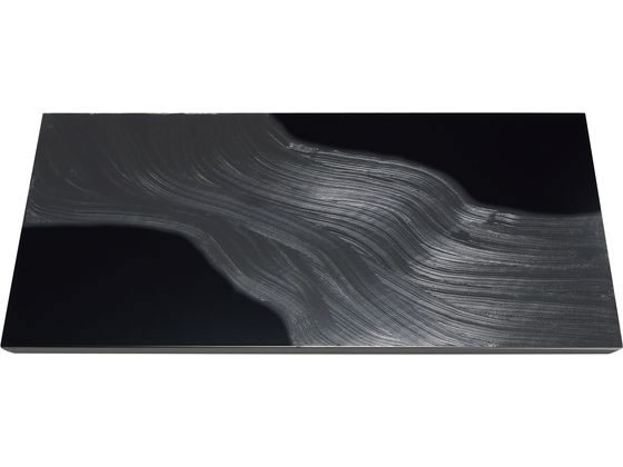 EBM 漆黒刷毛目 黒 長角トレー 黒漆流水 500×250×12mm