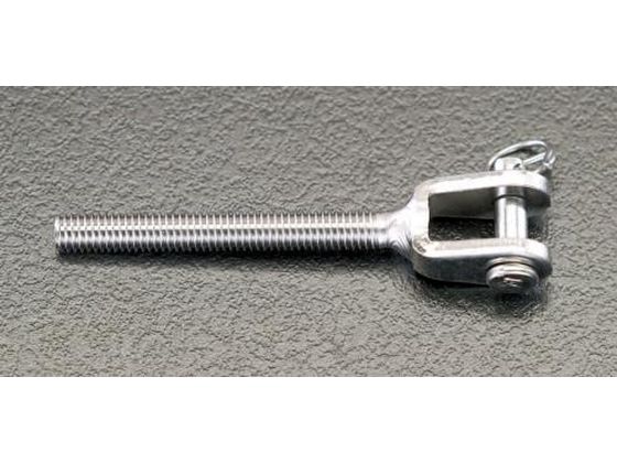 エスコ 止め金具 左・雄ねじ ステンレス製 M12×80mm