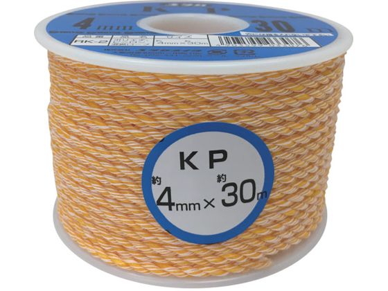 ユタカメイク ロープ KPロープボビン巻 4φ×30m RK-2 ユタカメイク ロープ KPロープボビン巻 4φ×30m RK-2