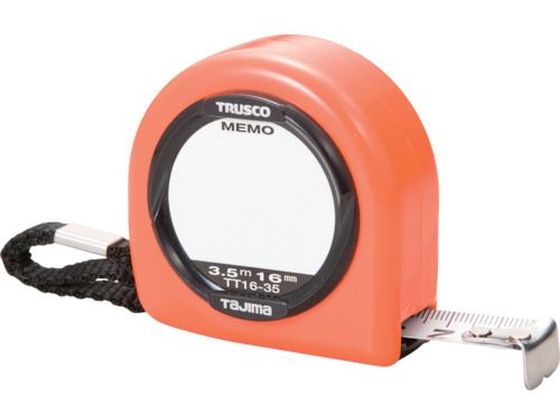 TRUSCO メモプレート付コンベックス フリータイプ 16mm幅 3.5m TT16-35 TRUSCO メモプレート付コンベックス フリータイプ 16mm幅 3.5m TT16-35