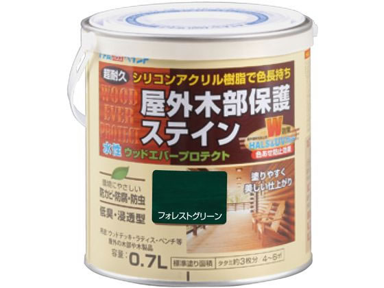 アトムサポート 水性ウッドエバープロテクト 0.7L フォレストグリーン アトムサポート 水性ウッドエバープロテクト 0.7L フォレストグリーン