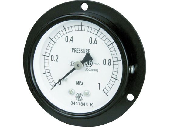 長野 普通形圧力計 D枠埋込型 Φ60最小目盛0.010 AA15-221-0.4MP