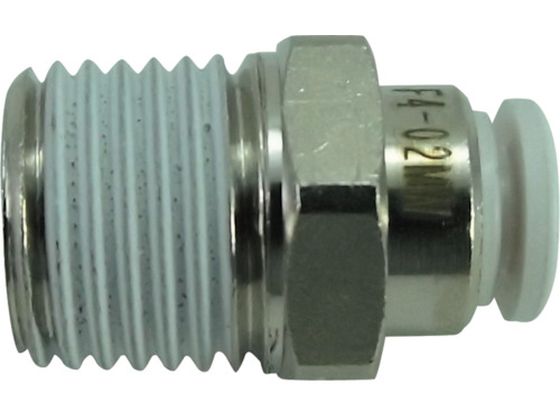 チヨダ ファイブメイルコネクタ W(白)4mm・R1/4 F4-02MW チヨダ ファイブメイルコネクタ W(白)4mm・R1/4 F4-02MW