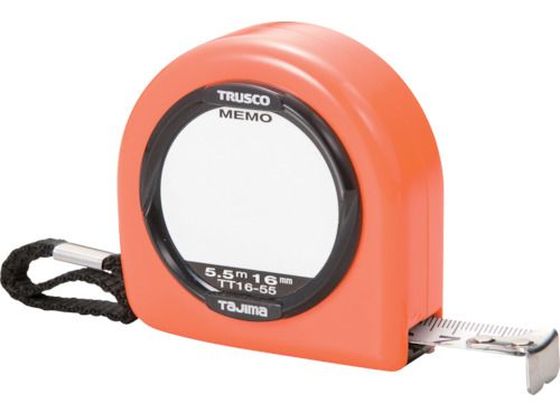 TRUSCO メモプレート付コンベックス フリータイプ 16mm幅 5.5m TT16-55 TRUSCO メモプレート付コンベックス フリータイプ 16mm幅 5.5m TT16-55