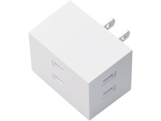 エレコム 電源タップ コンセント 2P 3個口 分配 ホワイト T-KTR05WH エレコム 電源タップ コンセント 2P 3個口 分配 ホワイト T-KTR05WH