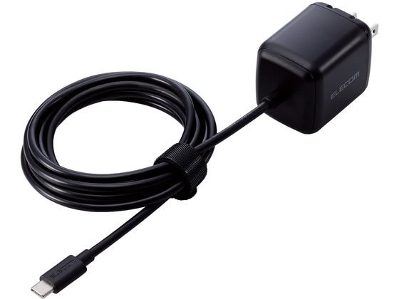 エレコム USB充電器 Type-C一体型 2m ブラック ACDC-PD8345BK エレコム USB充電器 Type-C一体型 2m ブラック ACDC-PD8345BK
