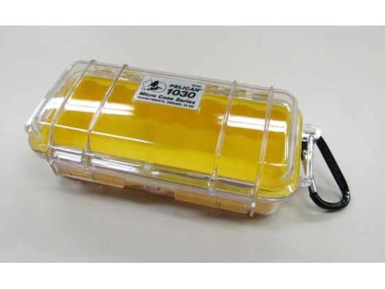 エスコ 防水ケース 黄 クリア 162×67×52mm EA657-3C