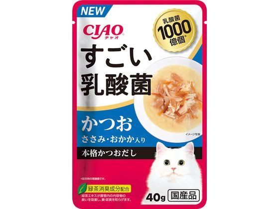 いなば CIAO すごい乳酸菌パウチ 鰹ささみおかか 40g いなば CIAO すごい乳酸菌パウチ 鰹ささみおかか 40g