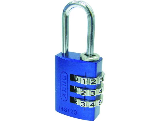 ABUS ナンバー可変式南京錠 145-20 ブルー 145-20 BL