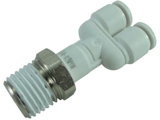 チヨダ ファイブメイルブランチワイ W(白)4mm・R1/4 F4-02MYW チヨダ ファイブメイルブランチワイ W(白)4mm・R1/4 F4-02MYW