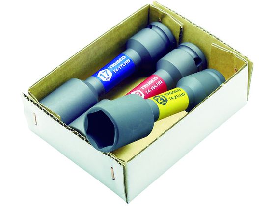 TRUSCO 薄肉ホイルナットロングソケット3個セット 差込角12.7 T4-3LHNSET TRUSCO 薄肉ホイルナットロングソケット3個セット 差込角12.7 T4-3LHNSET