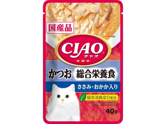 いなば CIAO パウチ 総合栄養食 かつおささみおかか 40g いなば CIAO パウチ 総合栄養食 かつおささみおかか 40g