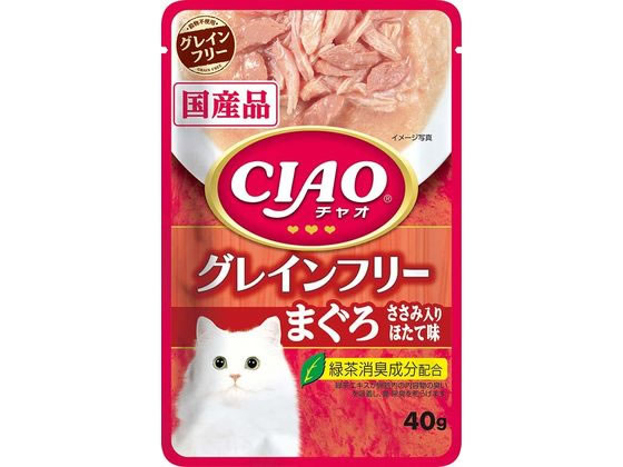 いなば CIAO パウチ グレインフリー まぐろささみほたて 40g いなば CIAO パウチ グレインフリー まぐろささみほたて 40g