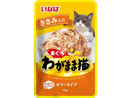 いなば わがまま猫 まぐろパウチ ささみ入り 40g いなば わがまま猫 まぐろパウチ ささみ入り 40g