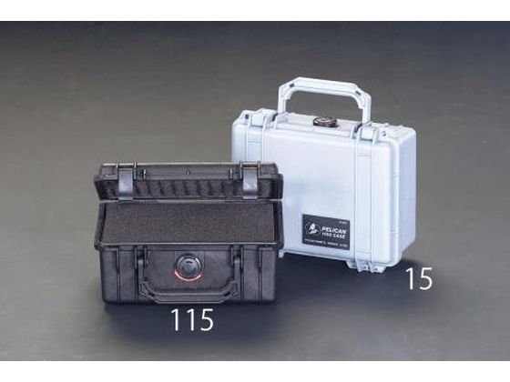 エスコ 万能防水ケース 黒 208×144×90mm(内寸) EA657-115