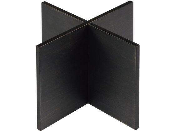 EBM 木製 組立十字スタンド 黒 200×200×150mm