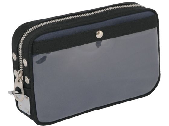 SANEI 帆布メール用ポーチ(S)馬蹄錠金具付 紺 PS-U-03 SANEI 帆布メール用ポーチ(S)馬蹄錠金具付 紺 PS-U-03
