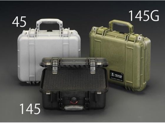 エスコ 万能防水ケース 黒 371×258×152mm(内寸) EA657-145