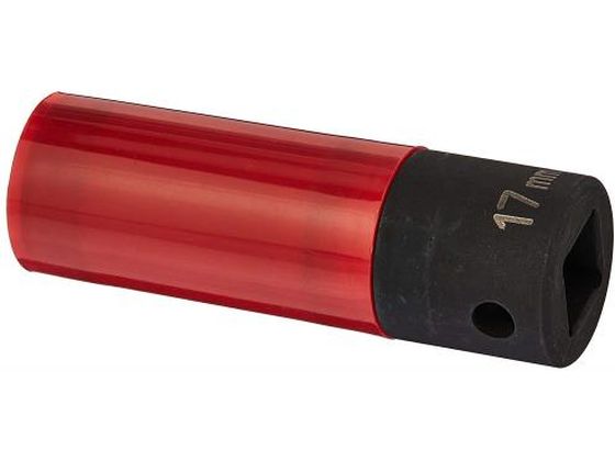 エスコ ホイールナット用インパクトソケット レッド 17mm EA164DV-117 エスコ ホイールナット用インパクトソケット レッド 17mm EA164DV-117