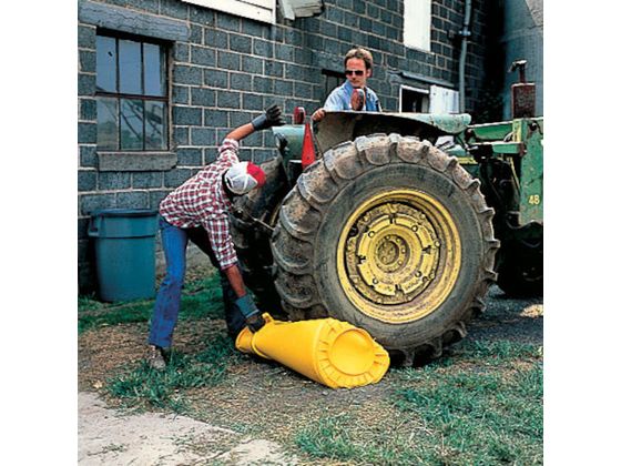 ラバーメイド ラウンドブルートコンテナ スリット付き 75.7L ホワイト 262001