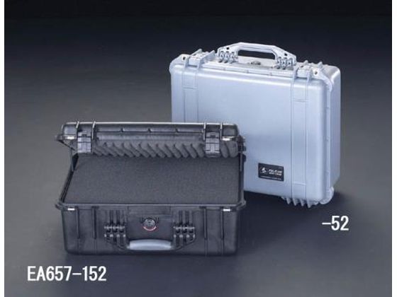 エスコ 万能防水ケース 黒 459×327×171mm(内寸) EA657-152