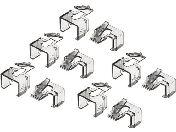 サンワサプライ RJ-45プラグSOS ブラック 10個 ADT-RJ45SOS-10BK