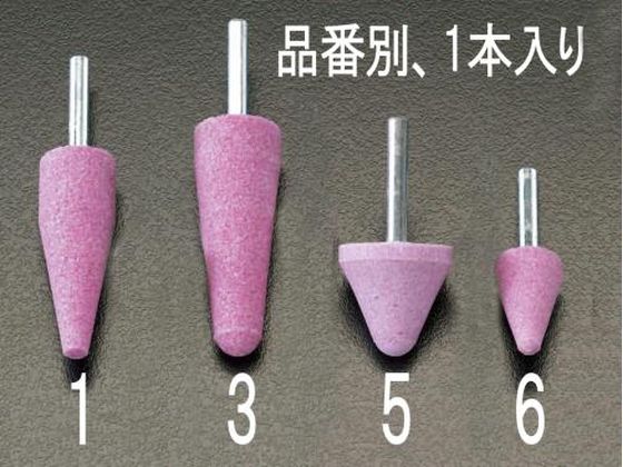 エスコ 軸付砥石 赤 32×32mm 6mm軸 EA819HV-5 エスコ 軸付砥石 赤 32×32mm 6mm軸 EA819HV-5
