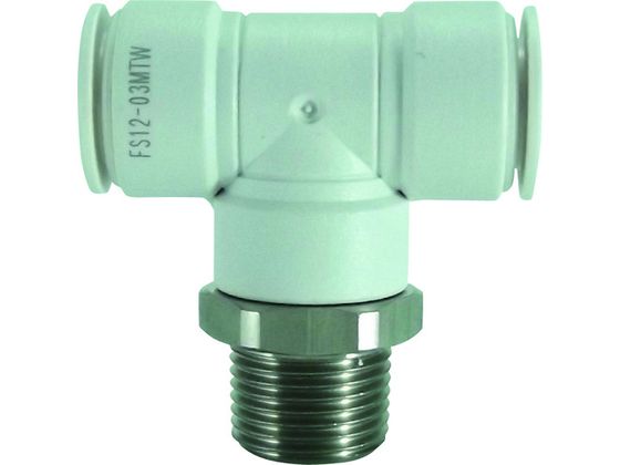 チヨダ ファイブSUSメイルブランチティ 白 12mm・R3/8 FS12-03MTW チヨダ ファイブSUSメイルブランチティ 白 12mm・R3/8 FS12-03MTW