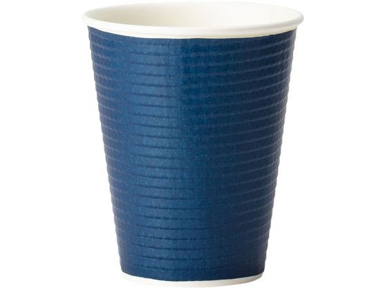 サンナップ エンボスカップ ダークブルー 260mL 40個 C2640EDBFS