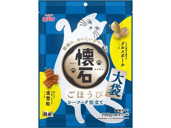 ペットライン 懐石 ごほうびシーフード 117g KSS-6