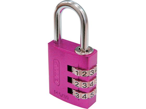ABUS ナンバー可変式南京錠 145-30 ピンク 145-30-PI