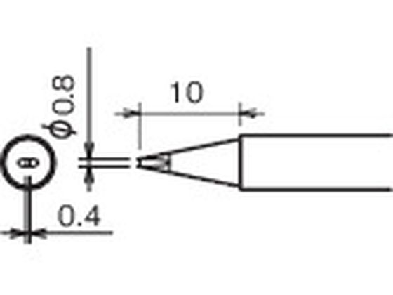 グット 替こて先 0.8D (1本=1PK) RX-80HRT-0.8D グット 替こて先 0.8D (1本=1PK) RX-80HRT-0.8D