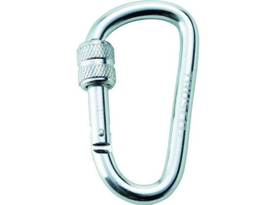 TRUSCO ネジロック付カラビナ 線径8mm×79mm シルバー TRUSCO ネジロック付カラビナ 線径8mm×79mm シルバー