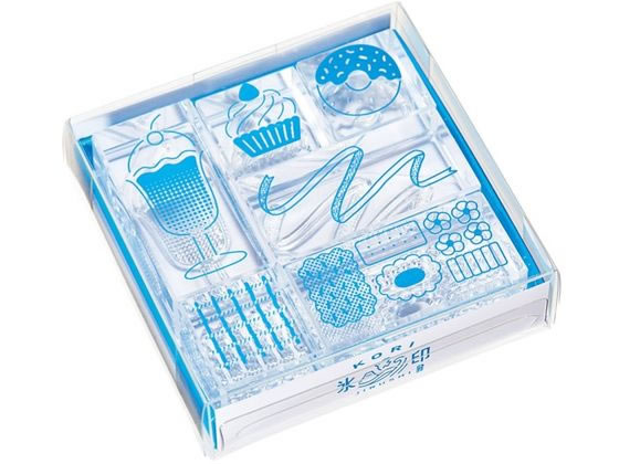 キングジム 透明スタンプ 氷印 セット (スイ-ツセット) CLSS-004