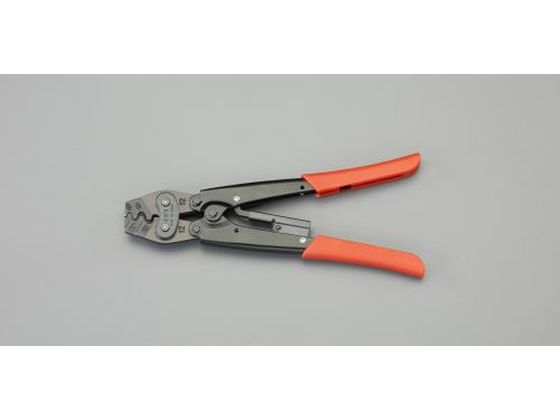 エスコ 圧着ペンチ 裸端子用 0.5-5.5mm2 EA538CK-3